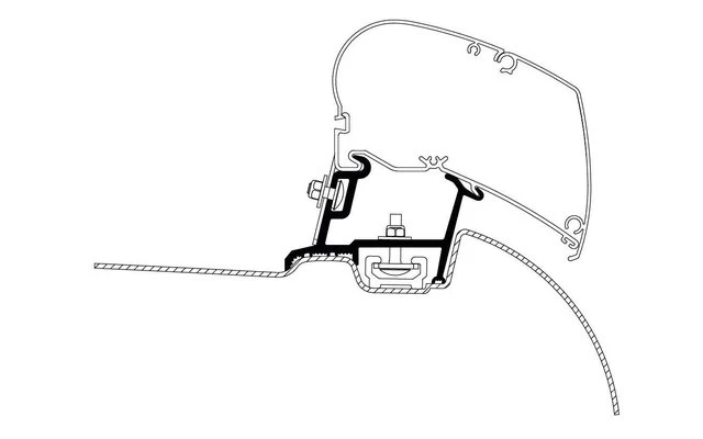 Thule Markisenadapter Mercedes Sprinter/ VW Crafter 1 Thule Markisenadapter Mercedes Sprinter/ VW Crafter