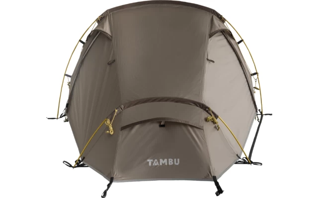 Tambu Natuna 2 Personen Trekking Tunnelzelt Braun 4 Tambu Natuna 2 Personen Trekking Tunnelzelt Braun – Bild 4
