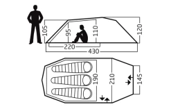 Nordisk Oppland 3 PU Trekkingzelt Für 3 Personen Dark Olive -Bester Zelt Geschäft 589723 4290999