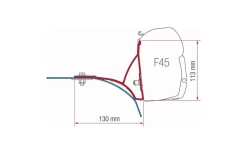 Fiamma Kit Ducato Roof Rack Markisenhalterung