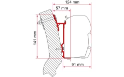 Fiamma Wingamm Oasi Markisenadapter Für Fiamma F45 230 Cm -Bester Zelt Geschäft 661035 4521120