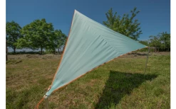 Bent Zip-Canvas Single Verbindbares Sonnensegel 250 X 250 X 250 Cm Weiß Gestreift Karibik -Bester Zelt Geschäft 692585 5021555 1