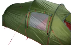 High Peak Falcon 3 LW Lightweight 3 Personen Tunnelzelt Aluminium Gestänge Olive/rot -Bester Zelt Geschäft 733031 4904030