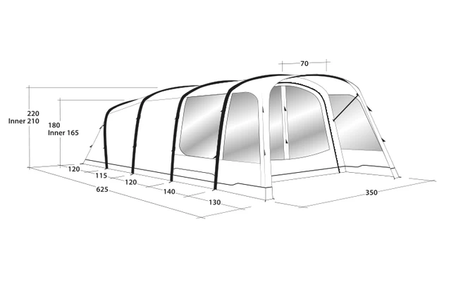Outwell Avondale 5PA Tunnelzelt 3 Outwell Avondale 5PA Tunnelzelt – Bild 3