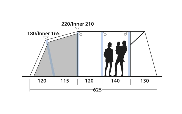 Outwell Avondale 5PA Tunnelzelt 4 Outwell Avondale 5PA Tunnelzelt – Bild 4