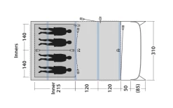 Outwell Avondale 4PA Tunnelzelt -Bester Zelt Geschäft 748517 5009087