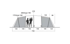 Easy Camp Huntsville Twin 800 Tunnelzelt Für 8 Personen -Bester Zelt Geschäft 782501 5172614