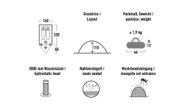 High Peak Kingfisher 2 Leichtgewichtiges Kuppelzelt 220 X 140 Cm -Bester Zelt Geschäft 809855 5283224