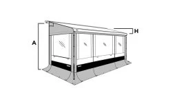 Thule Seitenwand Set Safari Residence G3 6200 / 6002 -Bester Zelt Geschäft 89451 608196